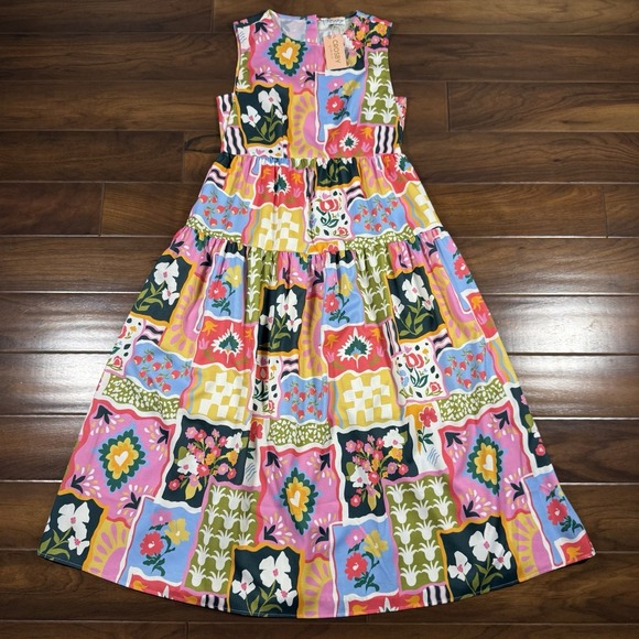 CROSBY by Mollie Burch Dresses & Skirts - Crosby Mollie Burch Women's Size XS Seedlings Arlo Sleeveless Tiered Maxi Dress